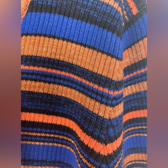 NWT Majorelle Lace Up Sweater Bodysuit Revolve Striped Long Sleeve Size Large - Picture 9 of 13